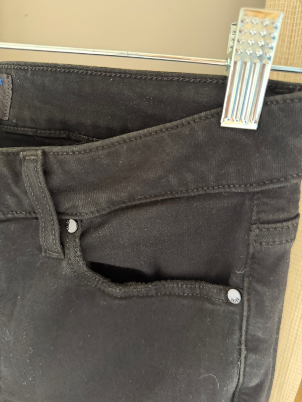 PAIGE Black Distressed Women’s Hoxton Slim Jeans - Picture 6 of 6